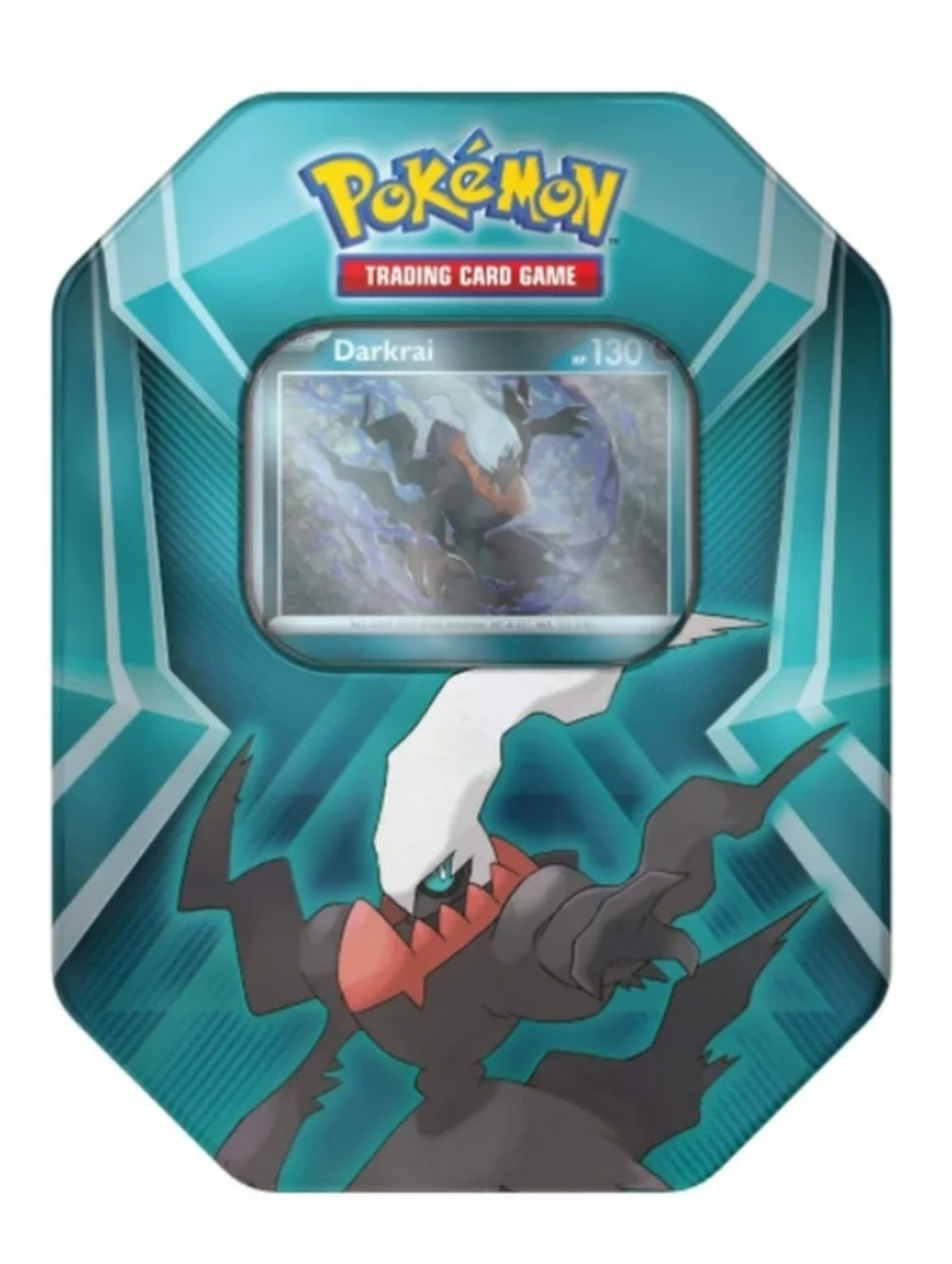 Pokemon Teal Blue Metallic Garchomp Trading Card Tins